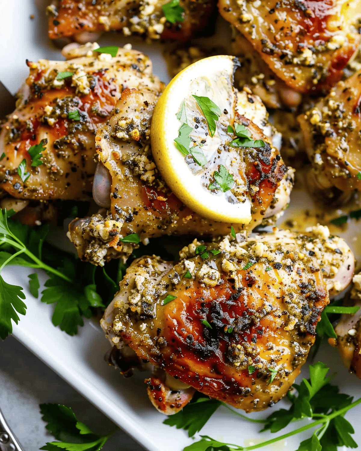 Succulent Oven Baked Greek Chicken Thighs Recipe