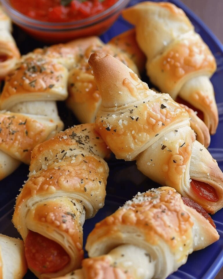 Crispy Cheesy Pepperoni Crescent Twists Recipe