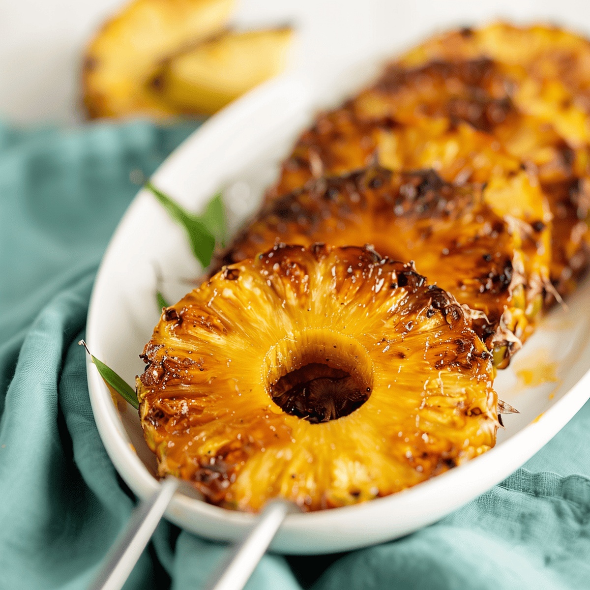 Air Fryer Caramelized Pineapple Recipe