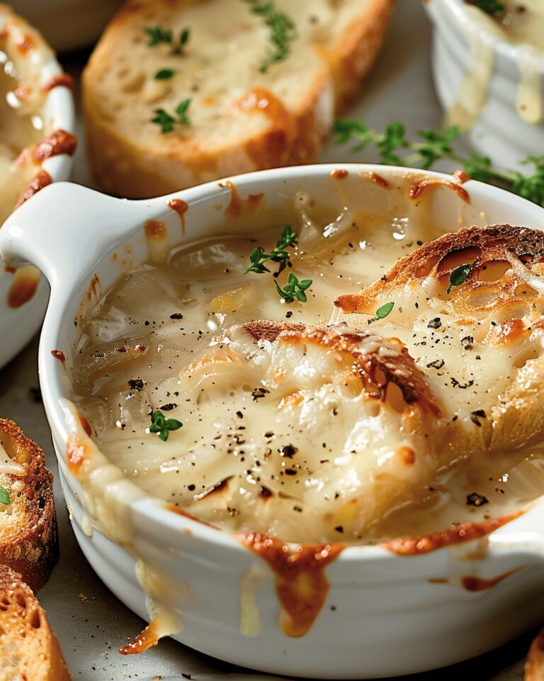 Rustic Onion Cheese Soup Recipe