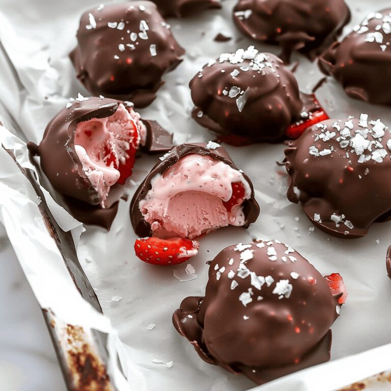 Chocolate Strawberry Frozen Yogurt Bites Recipe