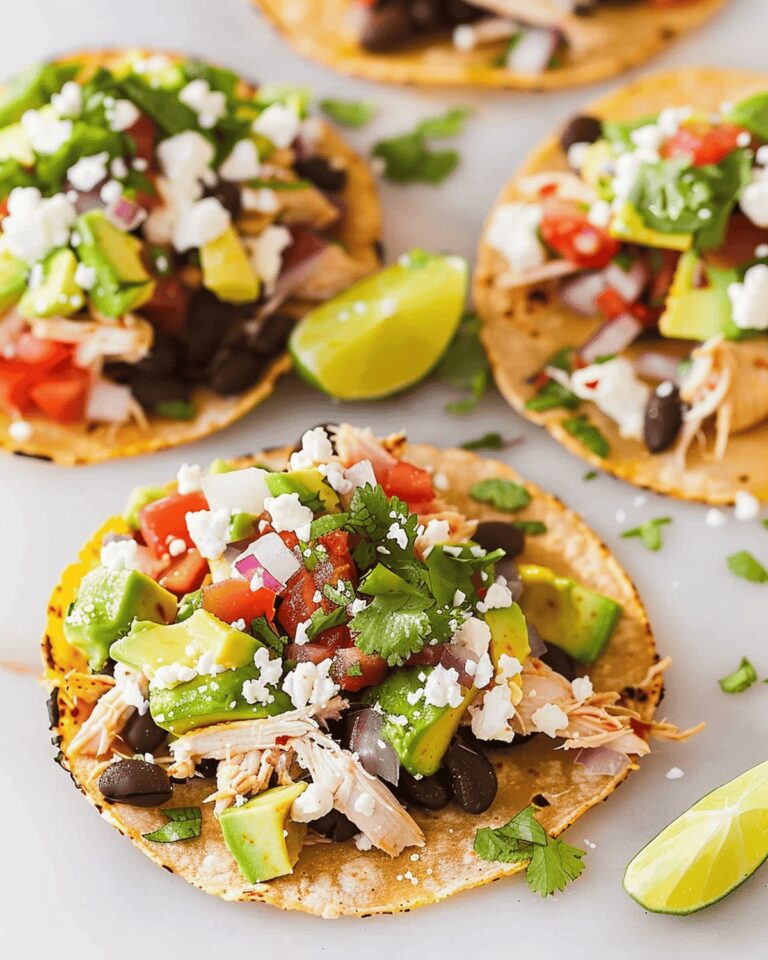 Crunchy Chicken Tostadas with Avocado Salsa Recipe