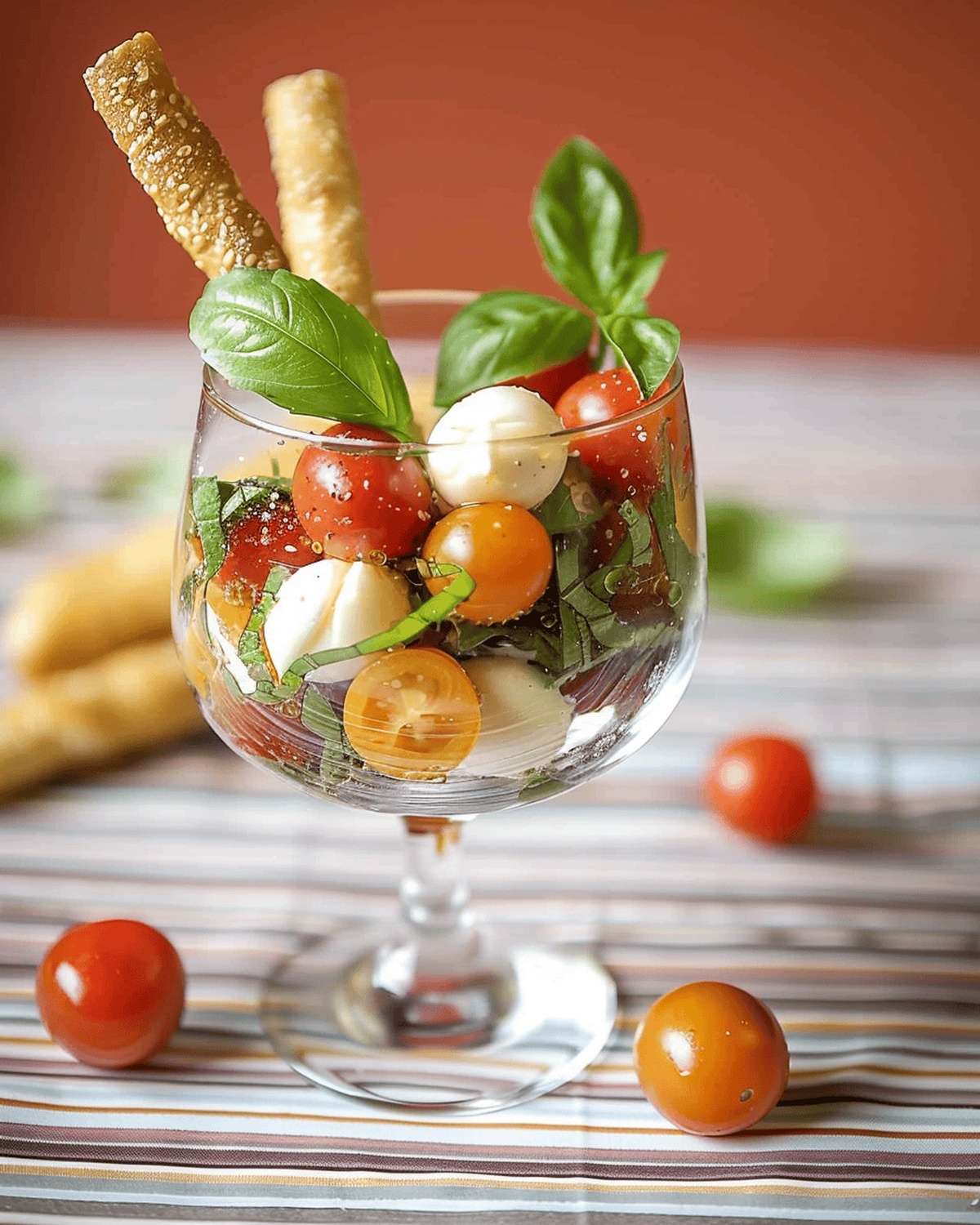 Cherry Tomato Caprese Salad or Appetizer Recipe