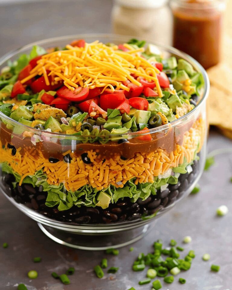 Vibrant Taco Fiesta Layered Salad Recipe