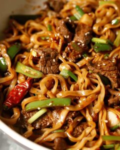 Vibrant Beef Stir Fry Noodle Recipe
