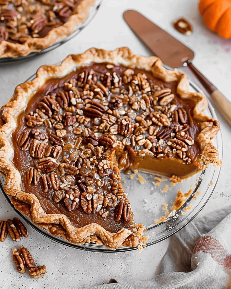 Creamy Praline Pumpkin Pie Recipe