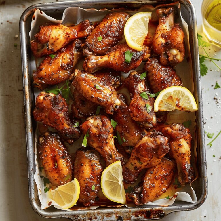 Spicy Savory Baked Chicken Wings Recipe
