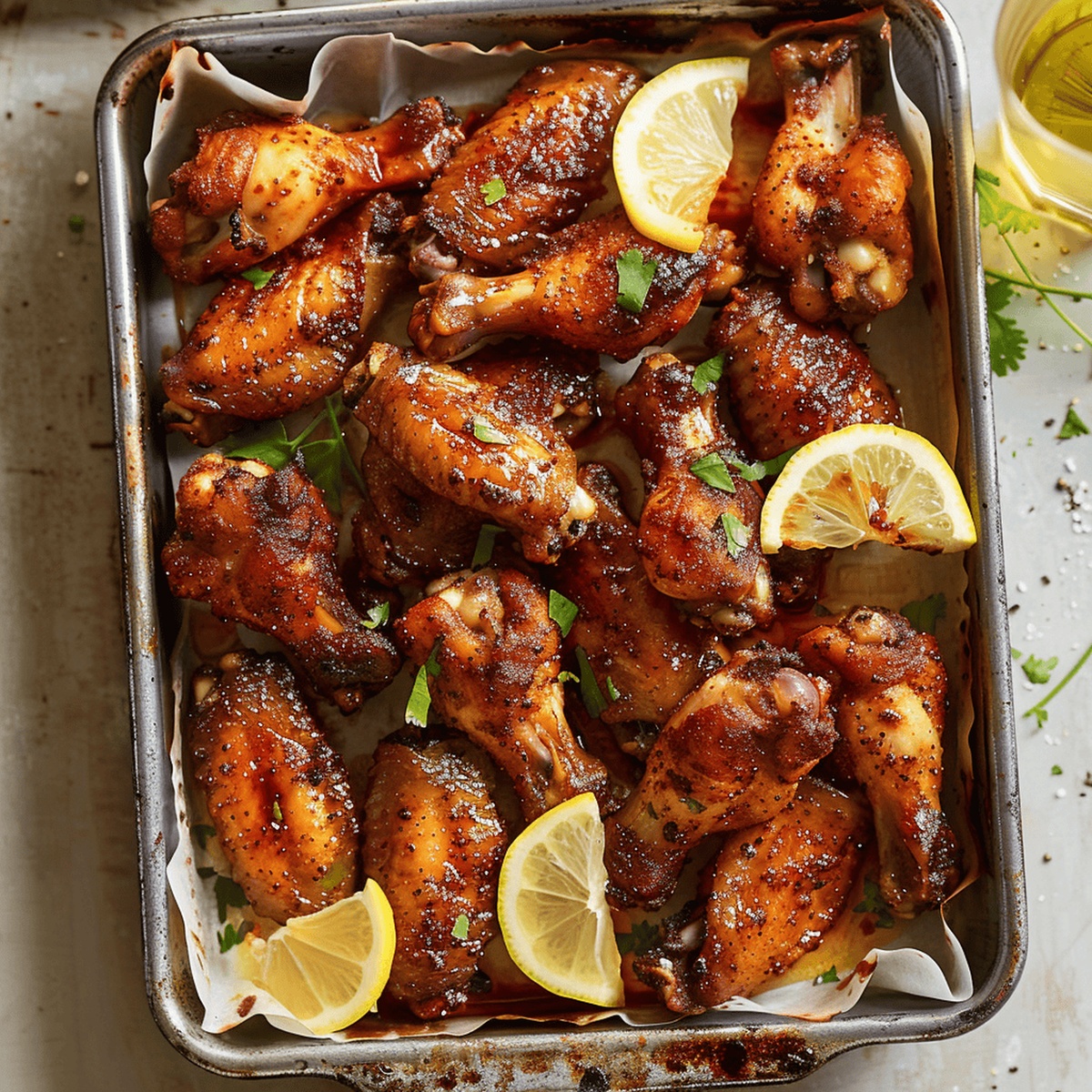Spicy Savory Baked Chicken Wings Recipe