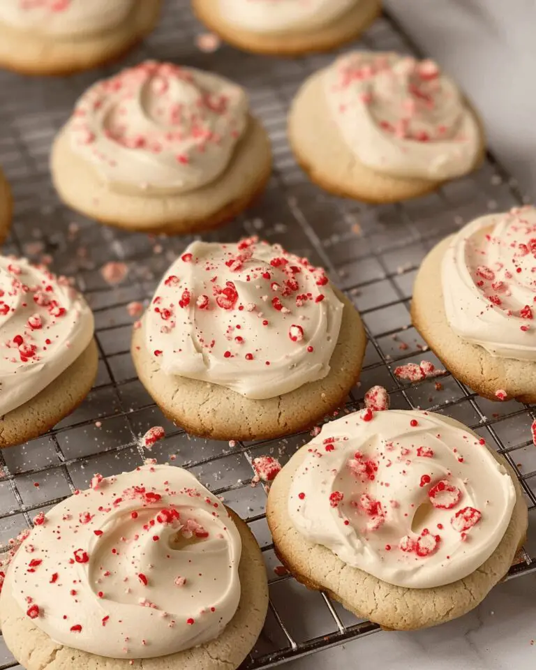 Soft Peppermint Sour Cream Sugar Cookies Recipe