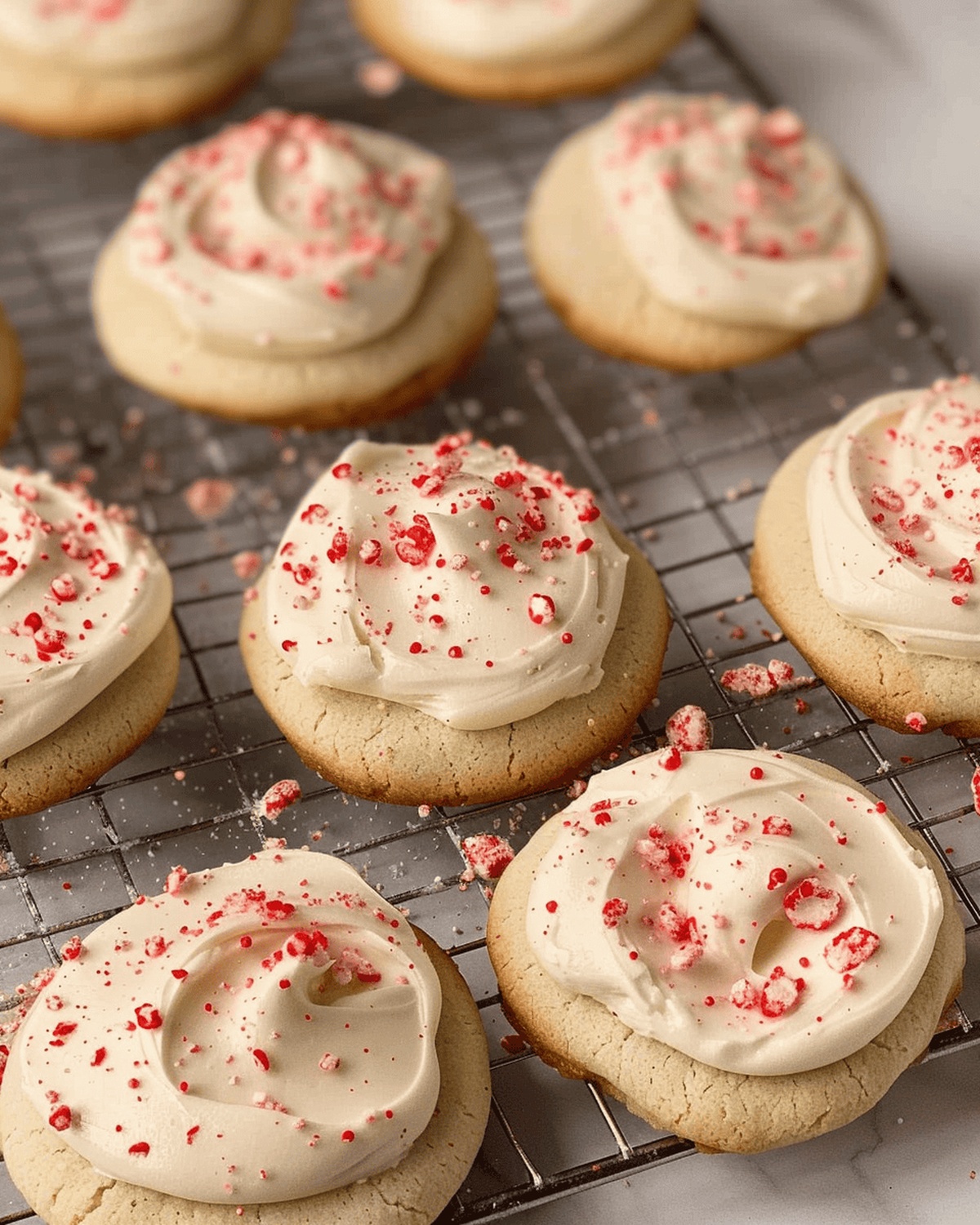 Soft Peppermint Sour Cream Sugar Cookies Recipe