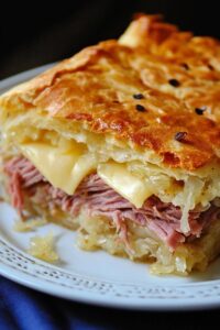 Cheesy Reuben Crescent Bake Recipe