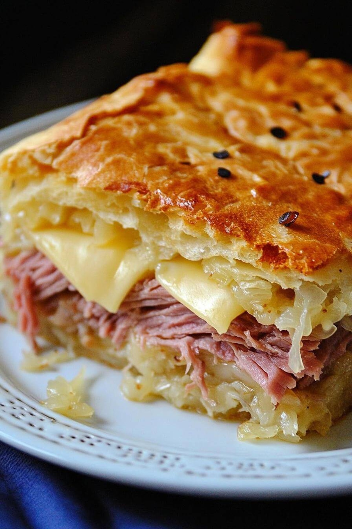 Cheesy Reuben Crescent Bake Recipe