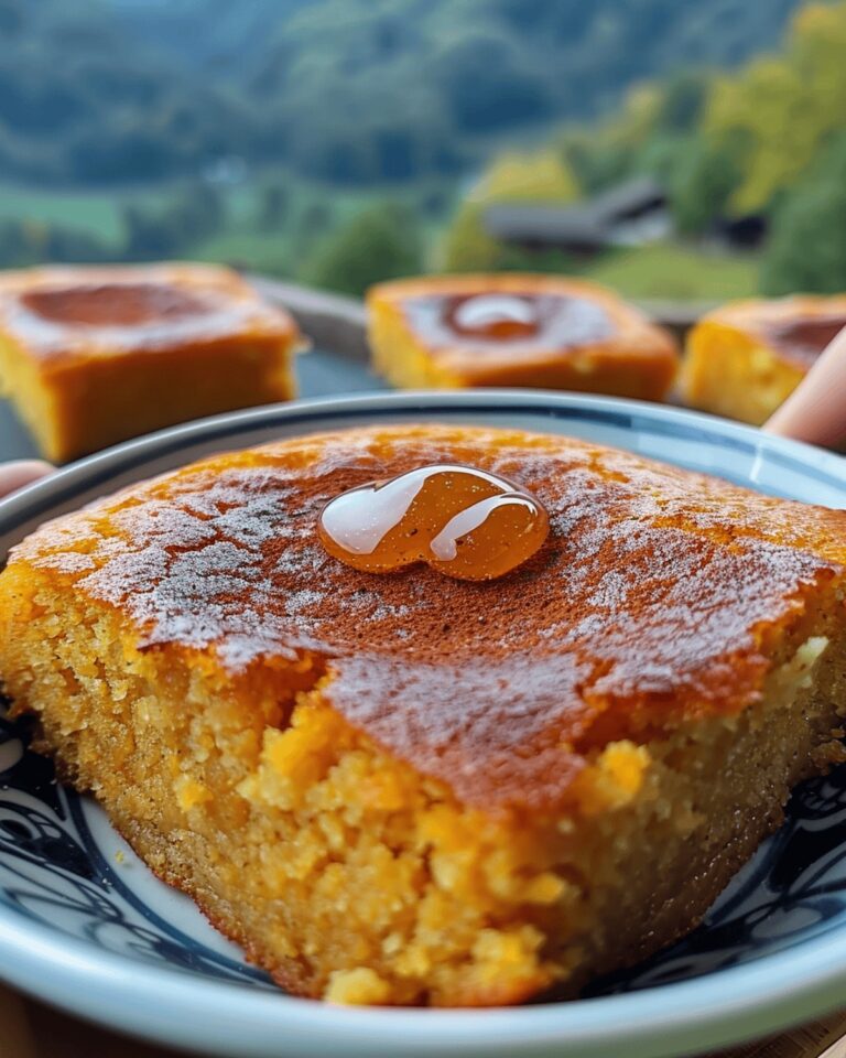 Rustic Sweet Potato Cornbread with Cinnamon Honey Spread Recipe