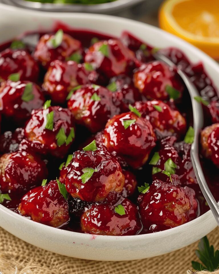 Succulent Cranberry-Glazed Meatballs Recipe