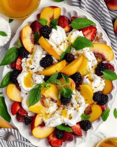 Peach Burrata Salad Recipe