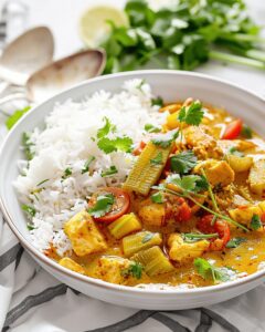 Vadouvan Chicken Curry with Smoked Basmati Rice Recipe
