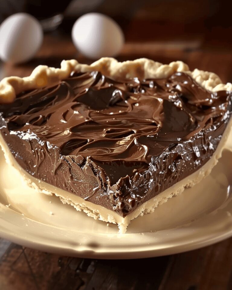 Rich Chocolate Fudge Pie Recipe