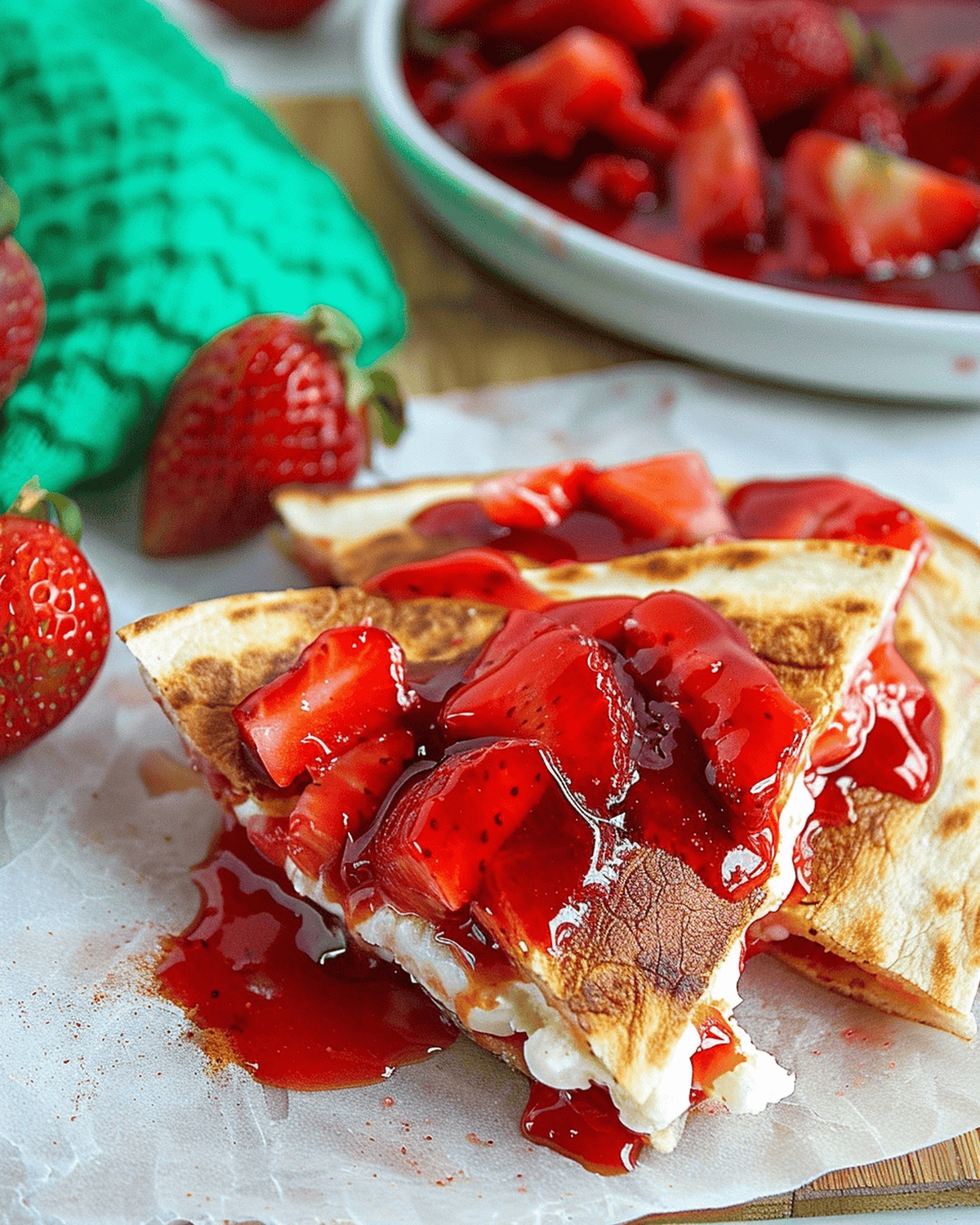 Irresistible Strawberry Cheesecakeadillas Recipe