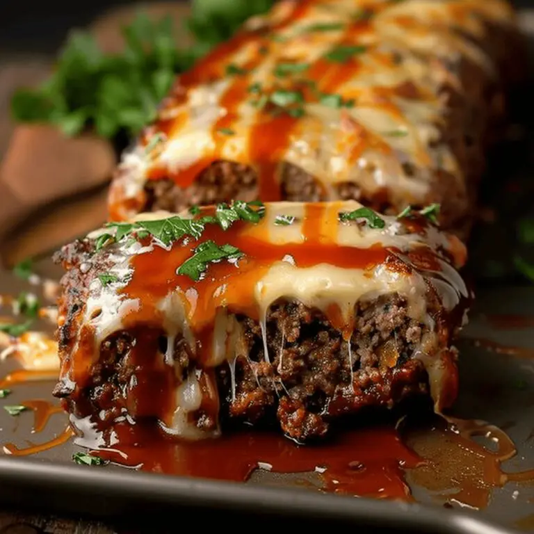 Cheese Stuffed Meatloaf Recipe