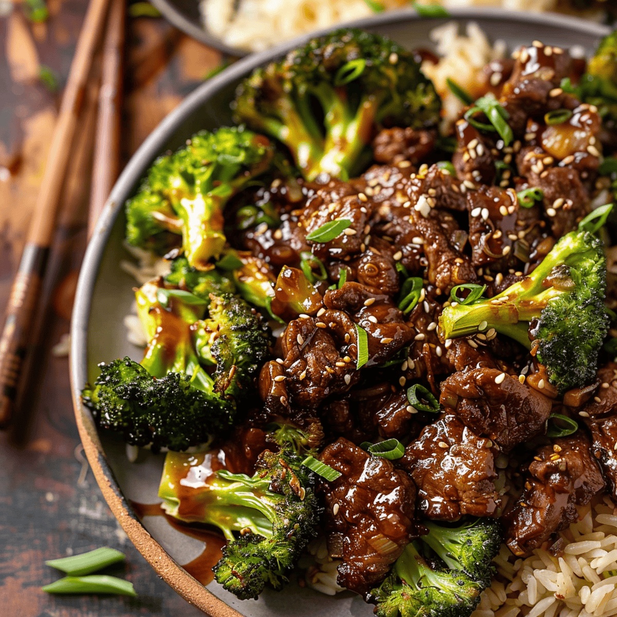 Sheet Pan Spicy Ginger Sesame Beef and Broccoli Recipe