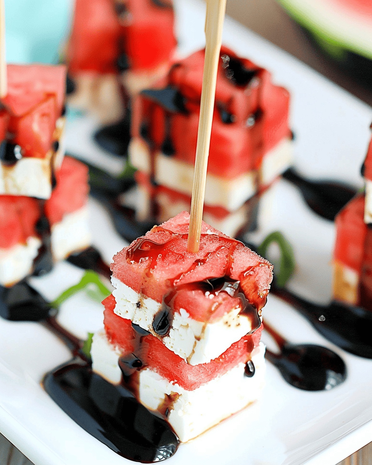 Watermelon Feta Appetizer Bites Recipe
