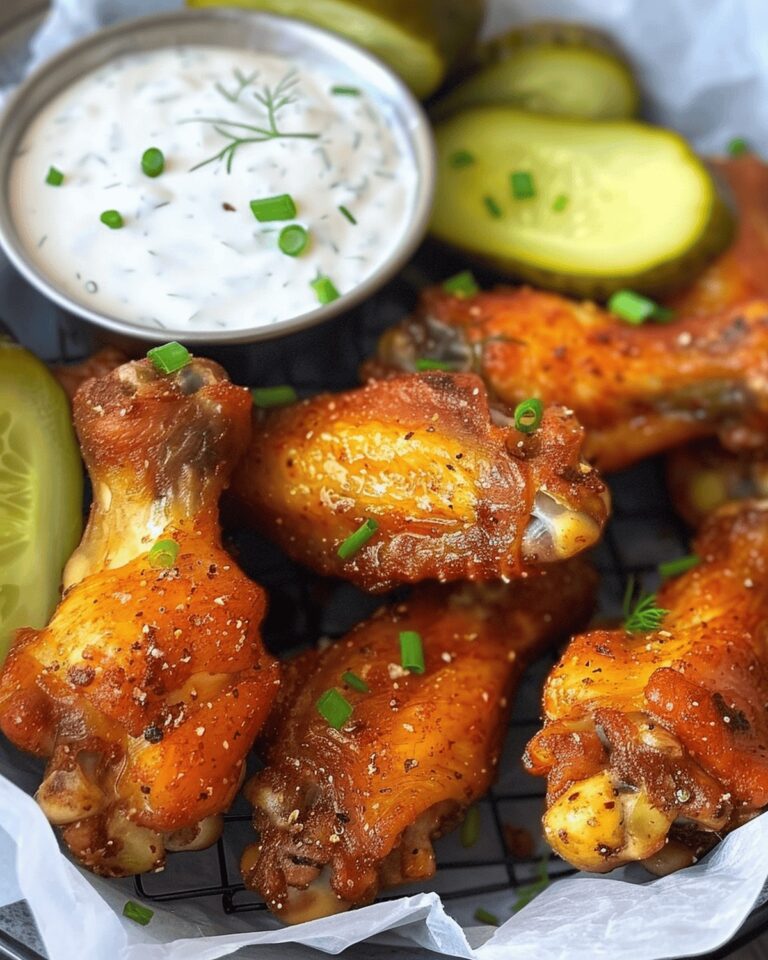 Crunchy Ranch Dill Chicken Wings Recipe
