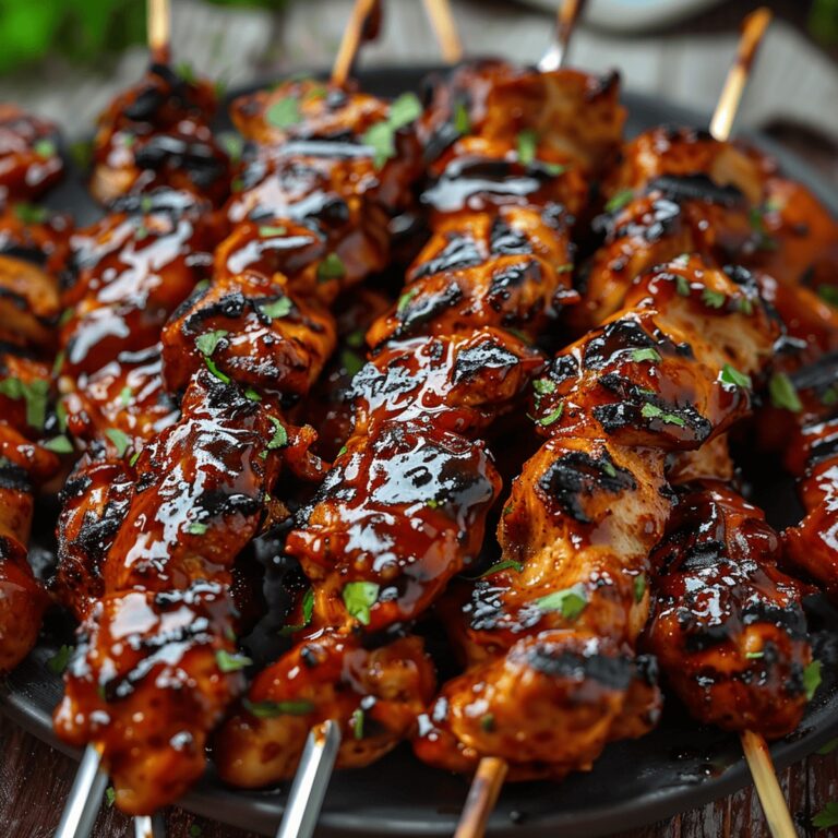 Honey Chipotle Grilled Chicken Skewers Recipe