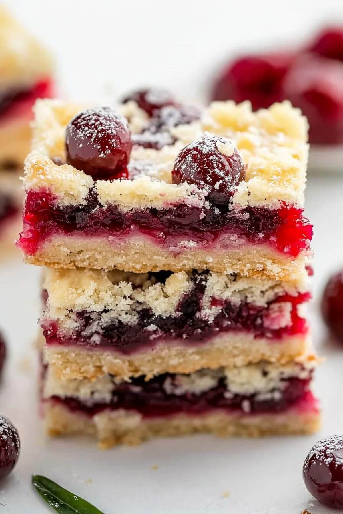 Festive Christmas Cherry Bars Recipe