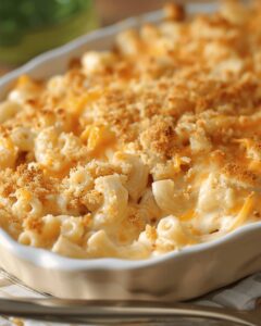 Cheesy Cheddar Elbow Pasta Bake Recipe