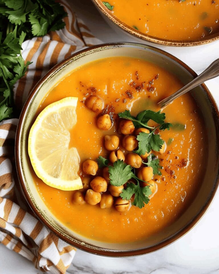 Hearty Moroccan Sweet Potato Soup with Chickpeas Recipe
