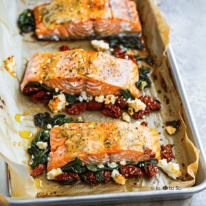 Mediterranean Stuffed Salmon Recipe