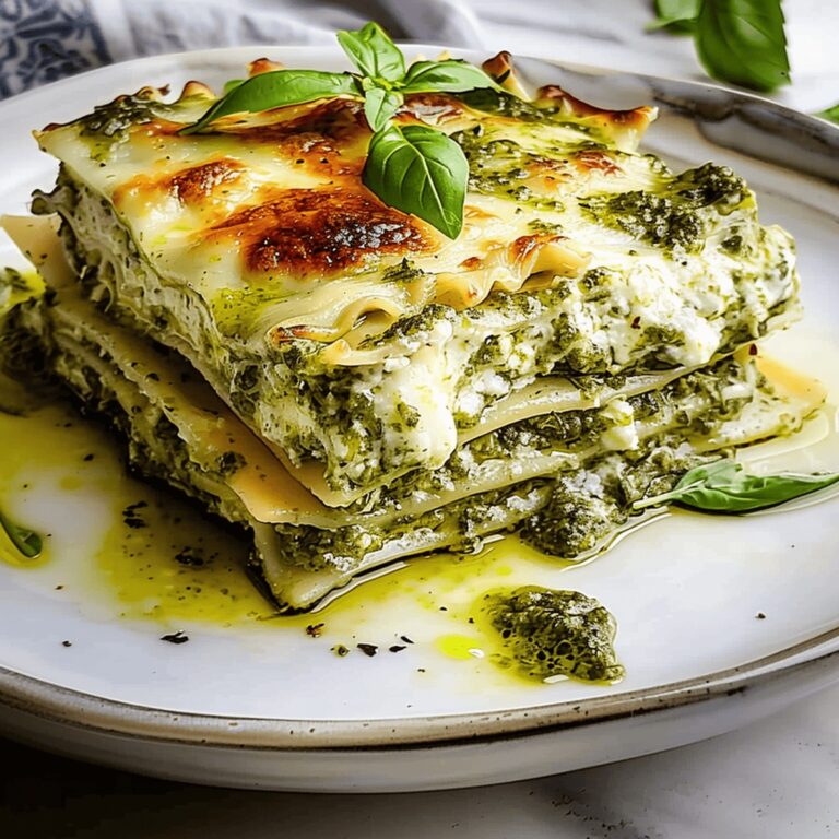 Pesto Layered Lasagna Recipe