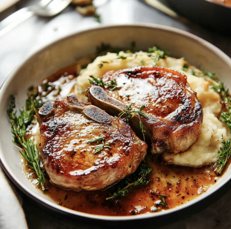 Caramelized Brown Sugar Pork Chops Recipe