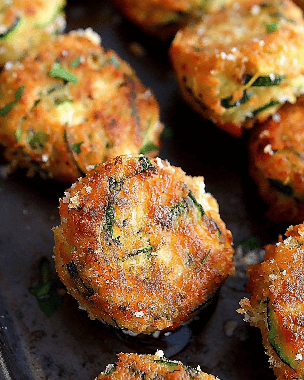 Zucchini Garlic Fritters Recipe