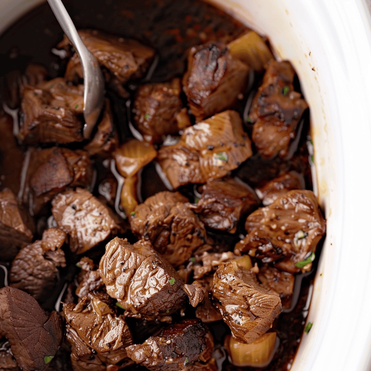 Crockpot Savory Steak Bites Recipe