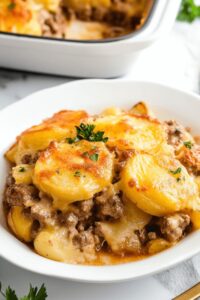 Hearty 5-Ingredient Hamburger & Potato Casserole Recipe