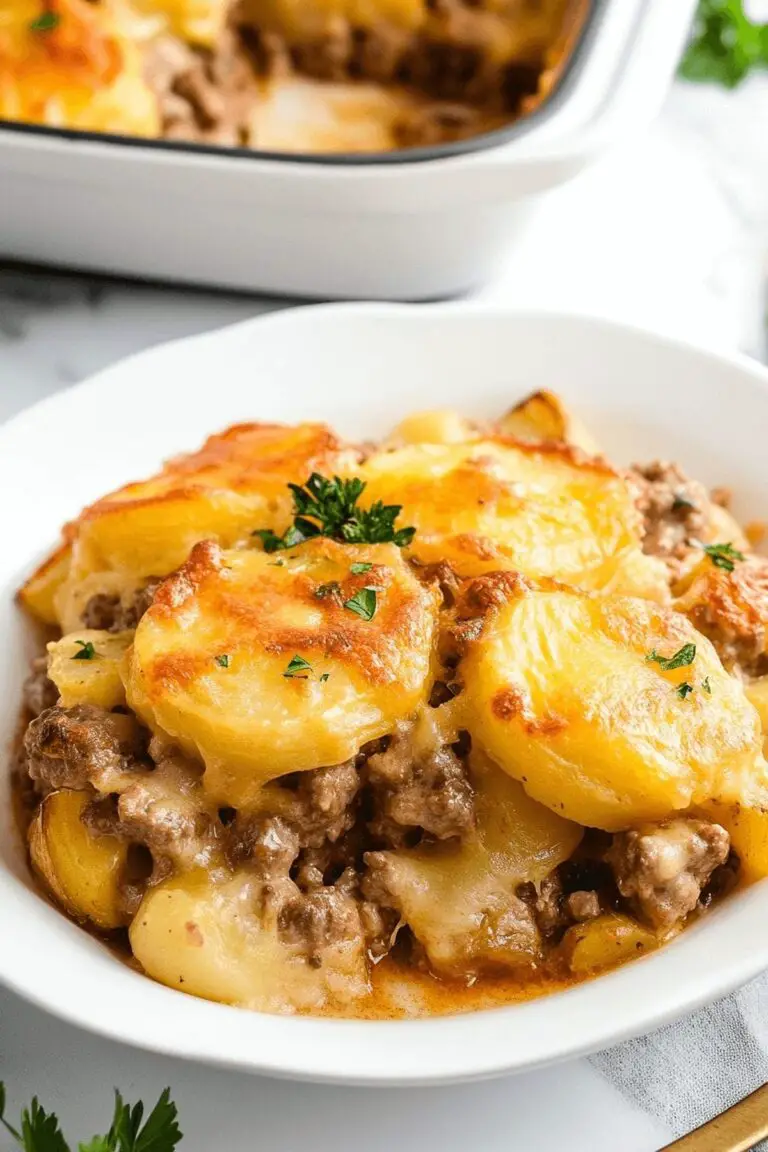 Hearty 5-Ingredient Hamburger & Potato Casserole Recipe