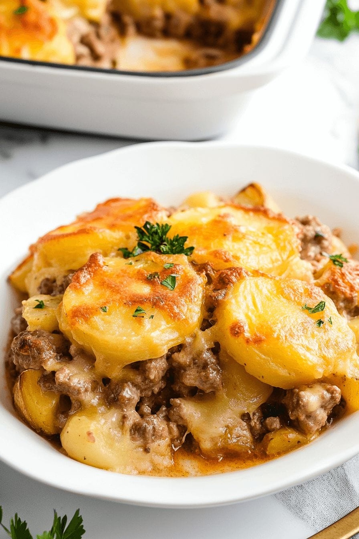 Hearty 5-Ingredient Hamburger & Potato Casserole Recipe