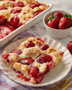 Luscious Strawberry Cobbler Recipe