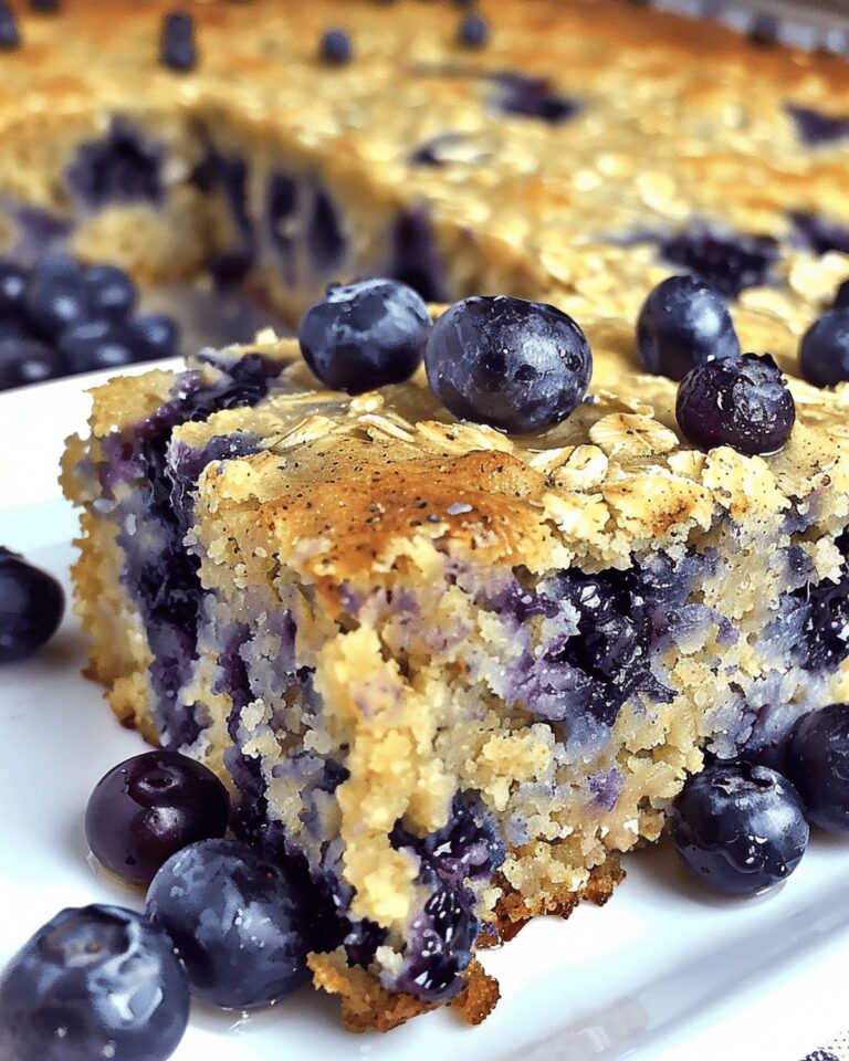 Hearty Yogurt Oat Blueberry Breakfast Cake Recipe