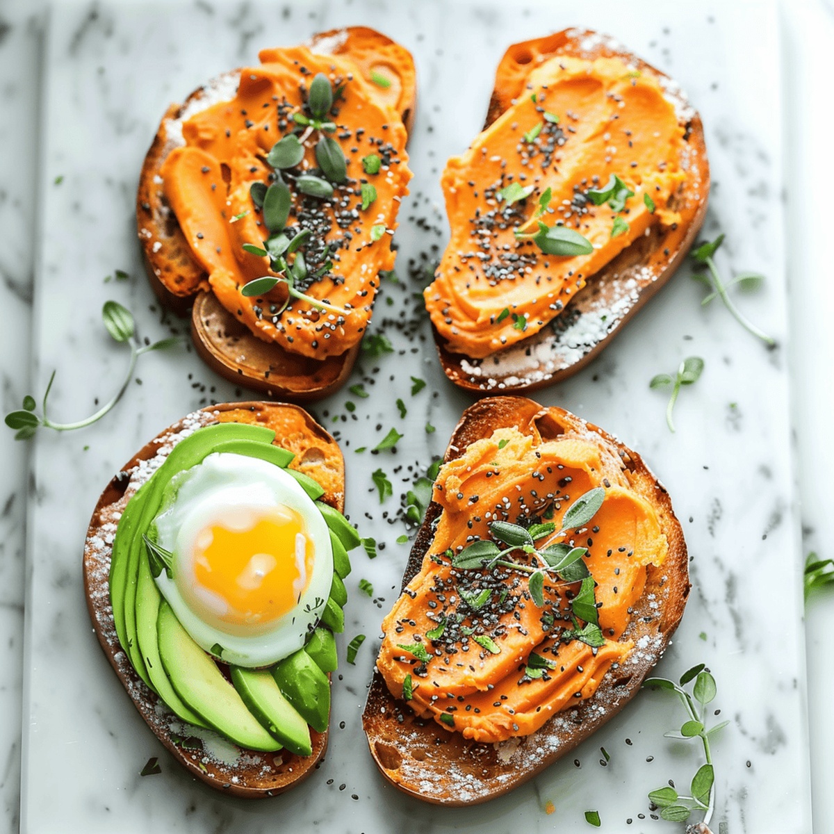 Simple Sweet Potato Toasts Recipe