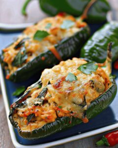 Creamy Stuffed Poblano Peppers Recipe
