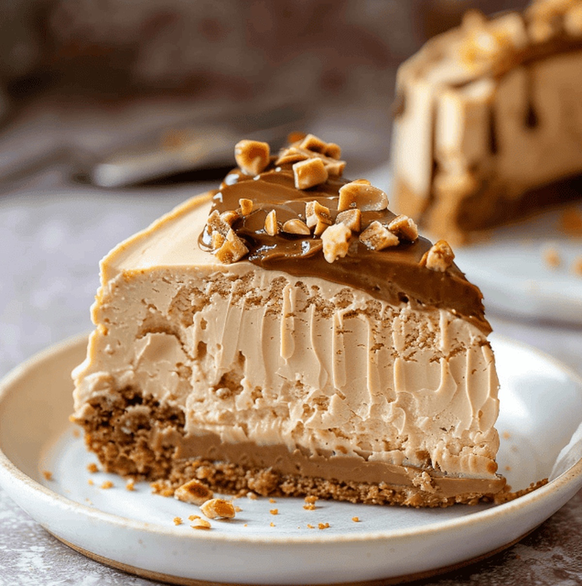 Peanut Butter Cheesecake with a Peanut Butter Cookie Crust Recipe