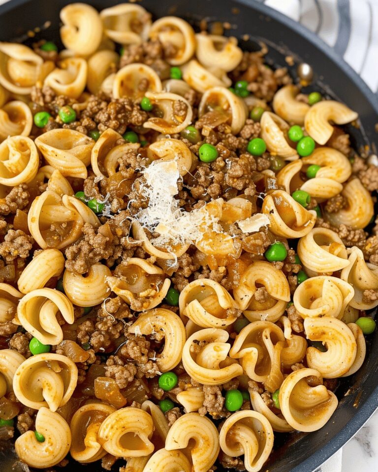French Onion Beef and Pasta Recipe