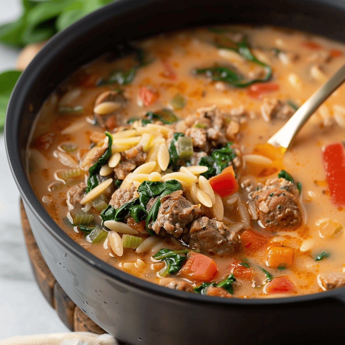 Italian Sausage Orzo Soup Recipe