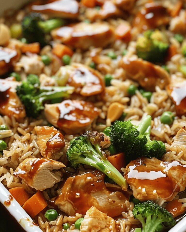 Hearty Teriyaki Chicken Rice Bake Recipe
