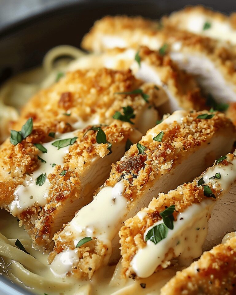 Cheesy Parmesan Chicken Alfredo Bake Recipe