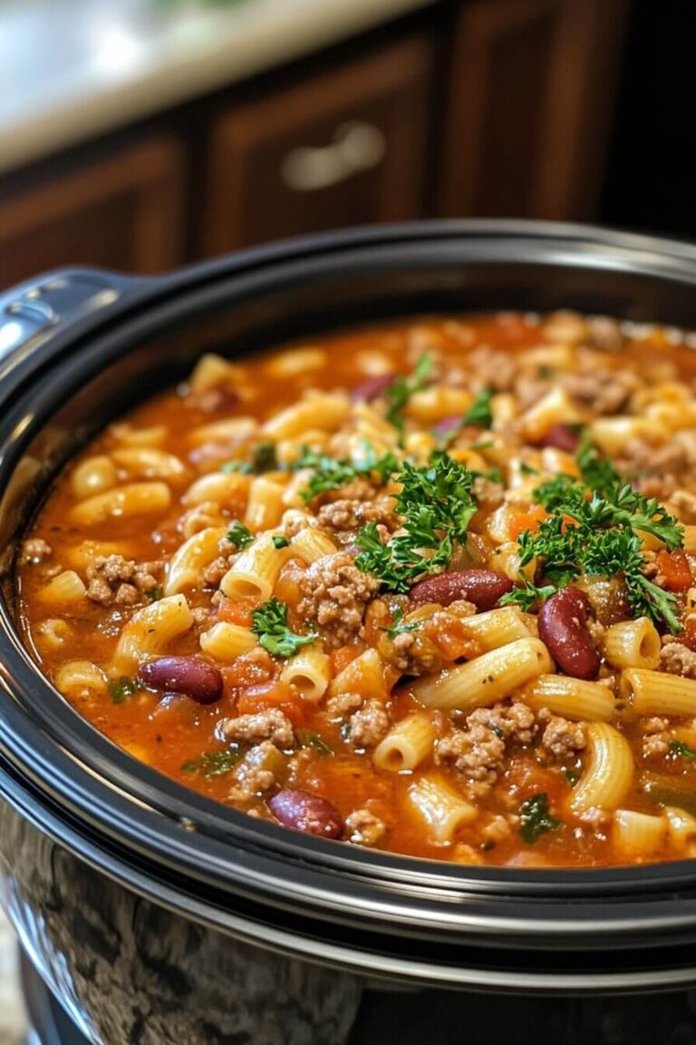 Hearty Olive Garden Slow Cooker Pasta Fagioli Recipe