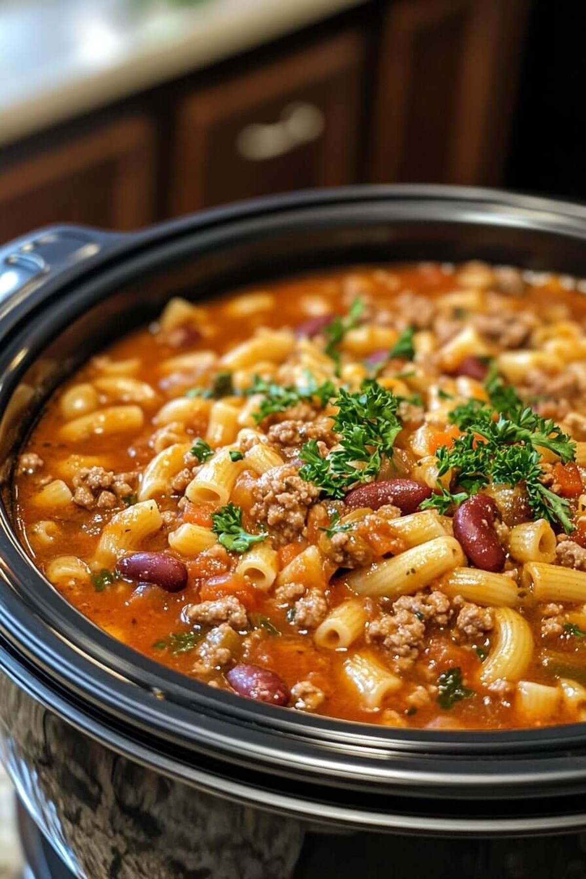Hearty Olive Garden Slow Cooker Pasta Fagioli Recipe
