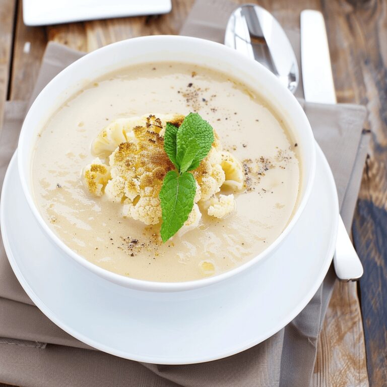 Roasted Cauliflower And Boursin Soup Recipe